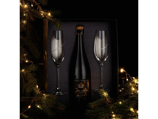 Darčekové balenie sekt Janušík so Swarovski pohármi