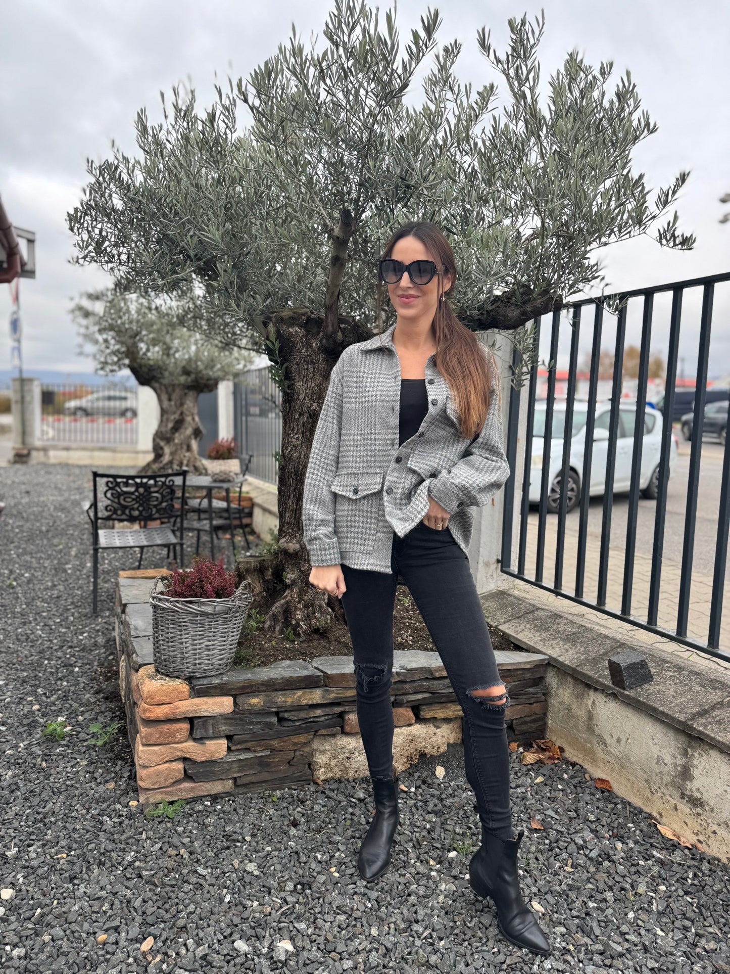 Vicolo sivá košeľa