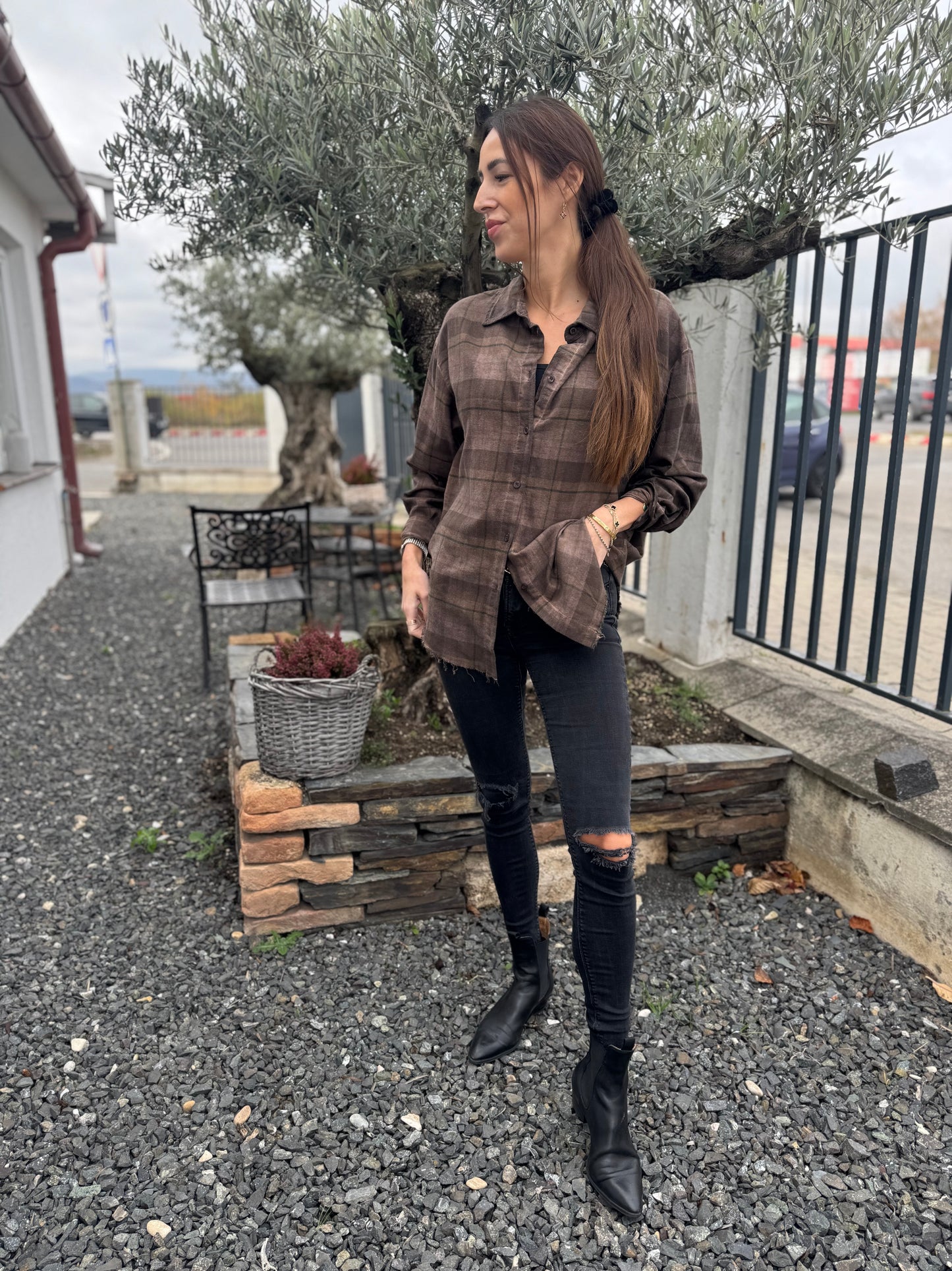 Vicolo Košeľa hnedá