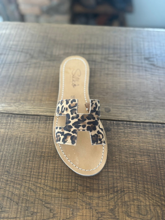 Silkó Šľapky s leopardím vzorom